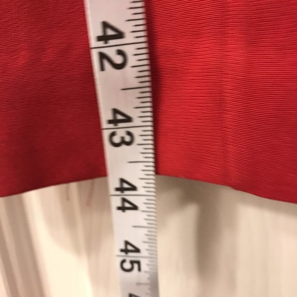 Jones New York Evening Red Mock Suit Dress Embellished V-Neck Size 12 SS… - Picture 7 of 12